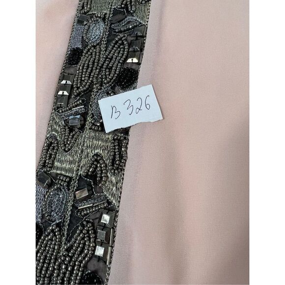 LOVPOSH BLUSH SHEER EMBELLISHED BLOUSE TANK Size M - Picture 9 of 9